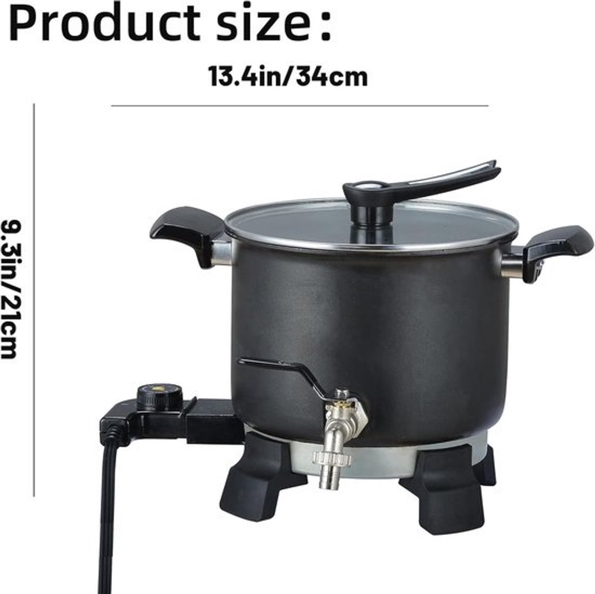 Professionele Wax Smelter voor Kaarsen Maken - 5 Liter Capaciteit & Eenvoudig Reinigen