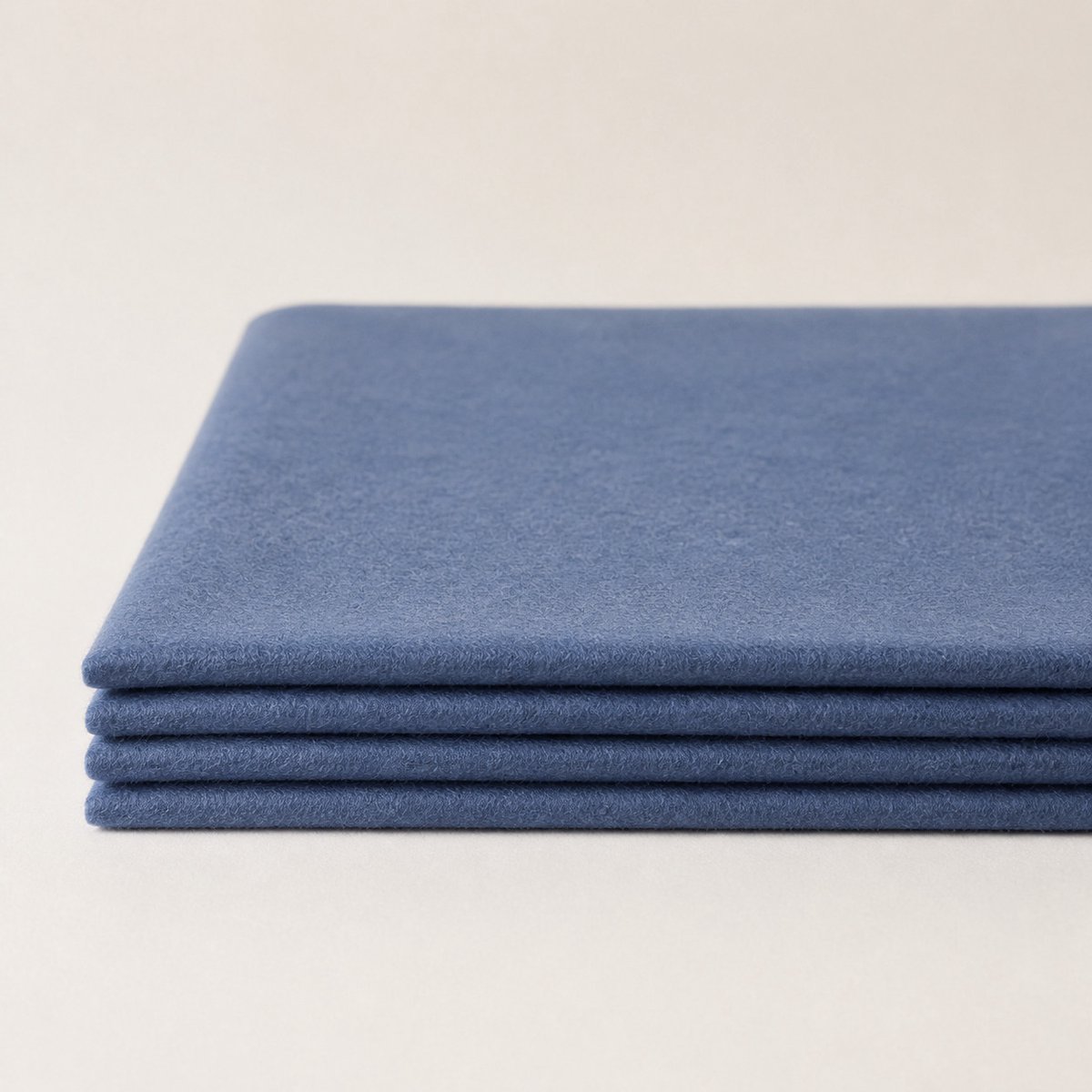 Wollen ledikantdeken / babydeken 100x140 cm – 100% wol – Gemêleerd jeansblauw