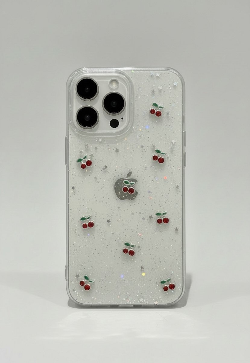Vrolijk telefoonhoesje met kersen - iPhone 16 pro max
