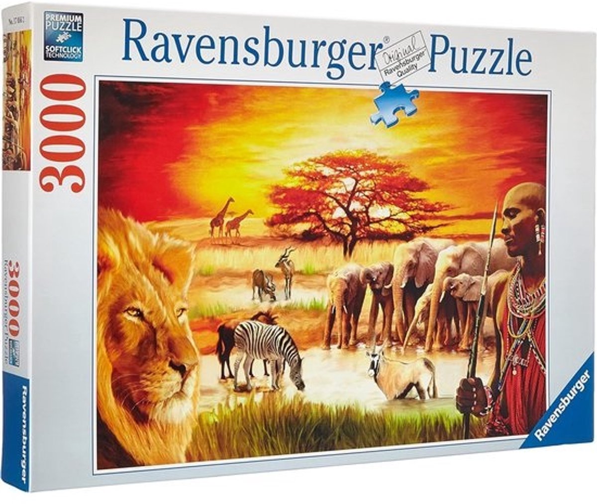 3000 stukken Puzzel Savanne Dieren - Uitdagende Legpuzzel voor Volwassenen