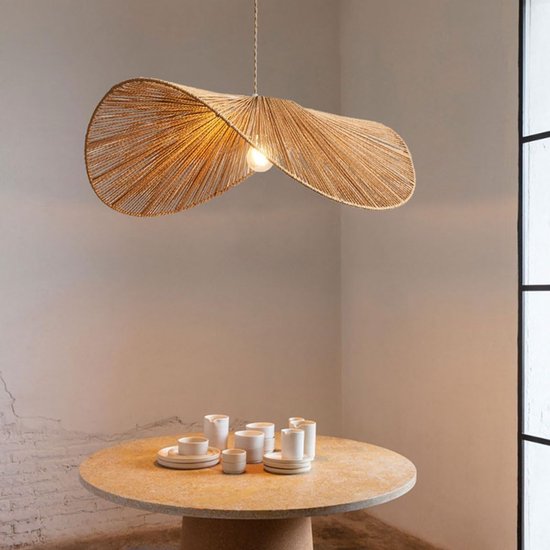 Rotan Kroonluchter In Boheemse Stijl, Modern Design, Geschikt Voor Slaapkamers, Woonkamers En Eetkamers In Landelijke Stijl. van Flintry — afbeelding 4