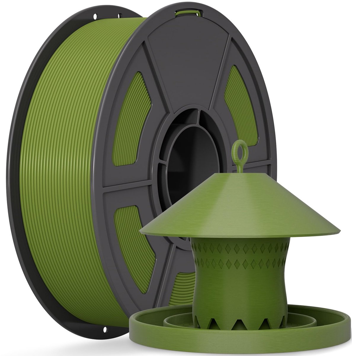 IEMAI ASA Filament 1.75mm 1KG, Olijfgroen ASA Filamenten voor 3D-Printen, UV-resistant, Witterungsbeständig - ShopVlot