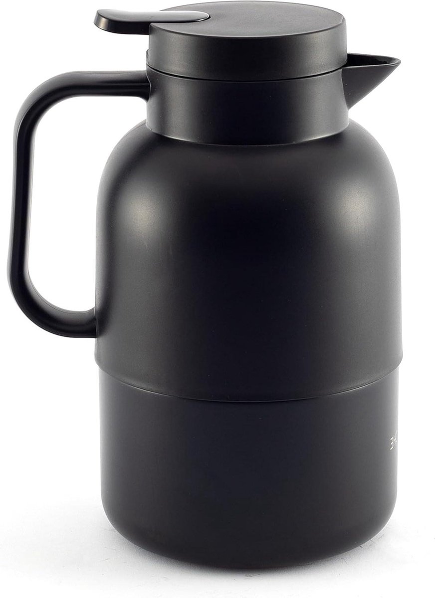 Thermoskan RVS - Koffiekan Drankenserver - Dranken Warm Houden - Dubbelwandige Isolatie - 15 Liter - Zwart