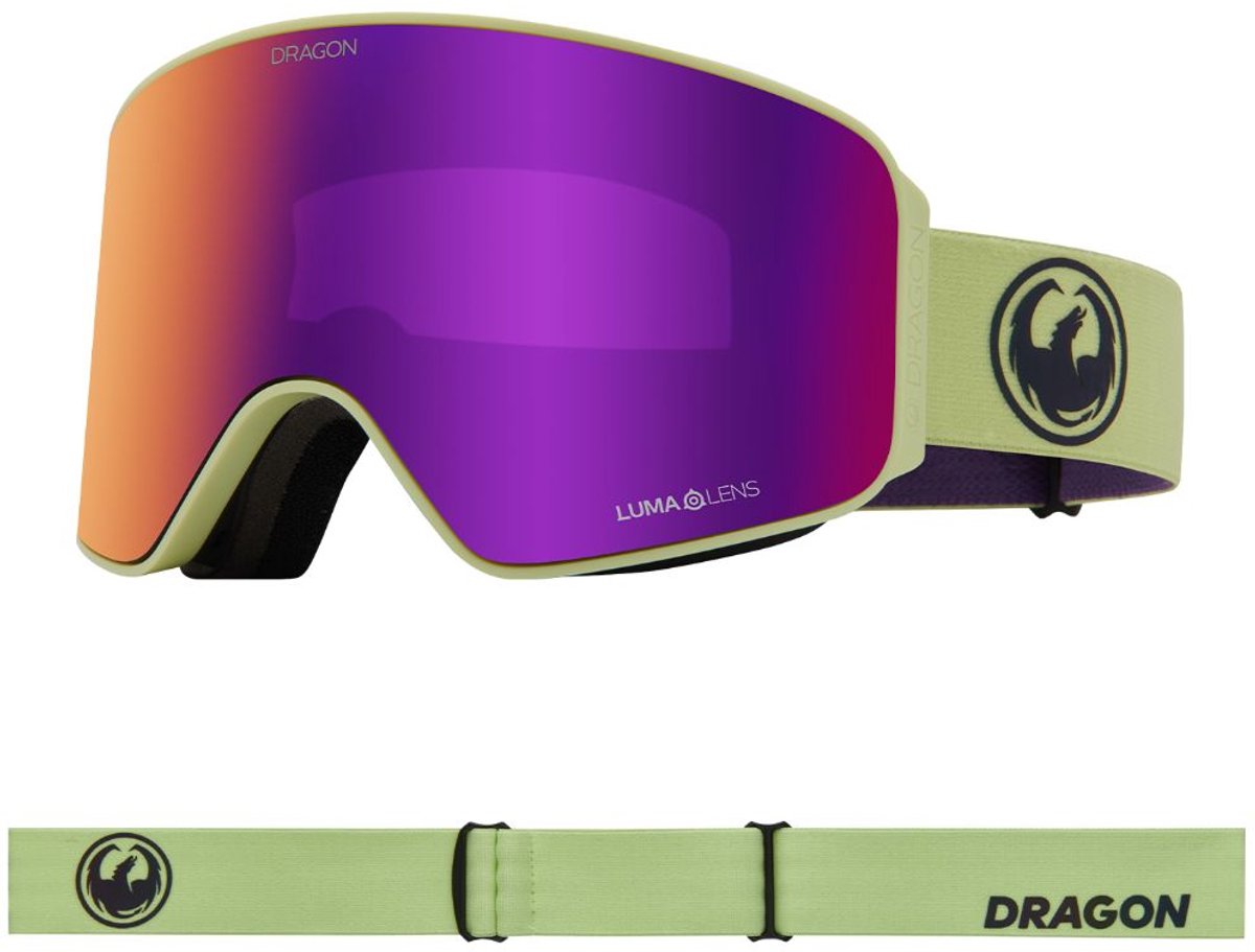 Dragon Alliance NFX MAG OTG Skibril - Matcha/Purple Ionized & Midnight
