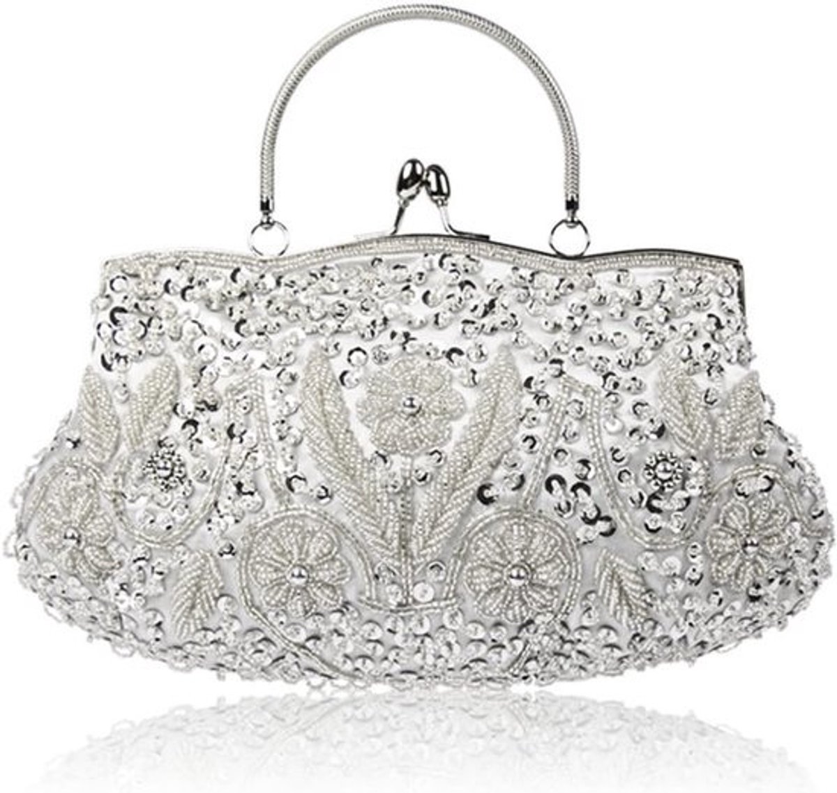 Elegante Avond Clutch Tas met Kralen en Pailletten voor Dames en Bruiloften