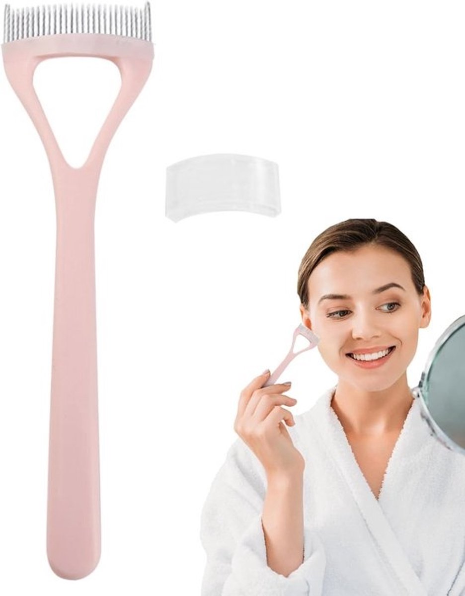 Wimperkam Separator - Mascara Applicator - Wimpers Scheiden - Roestvrijstalen Tandkam - 12 cm - Zwart