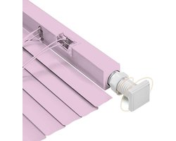 Aluminium Jaloezieën - Horizontale Raambekleding - Privacy Thuis - Montage Zonder Boren - 25mm Lamellen - Lichtroze