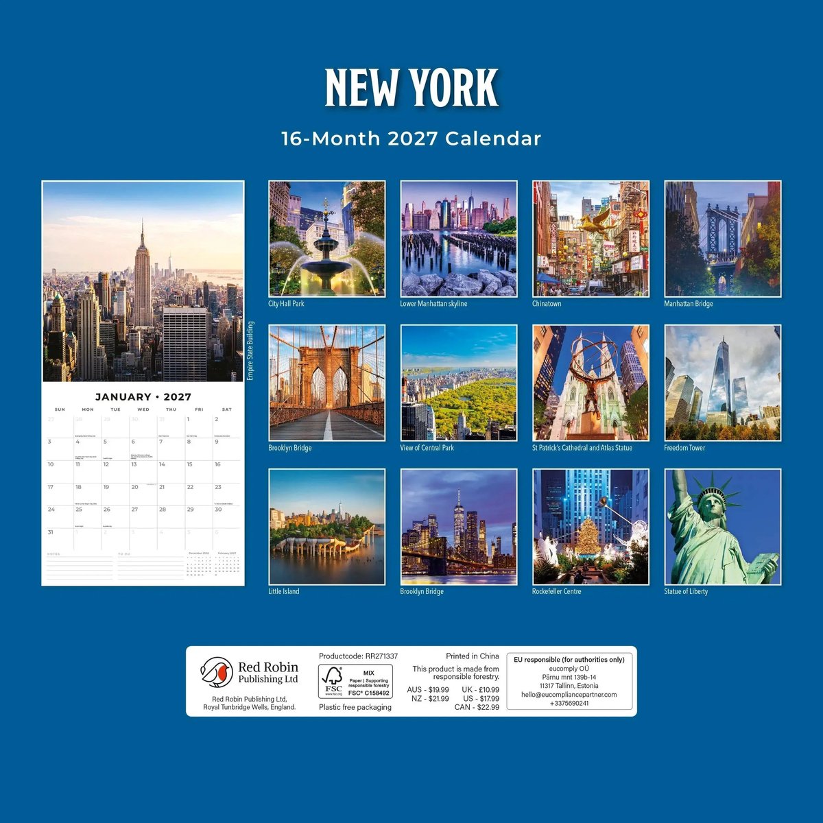 New York Kalender 2027