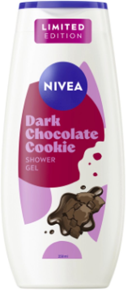 NIVEA Douchegel - Dark Chocolate Cookie | 1x 250 ml - Chocoalde & Amandel | Limited Edition Sweets Edition 2026