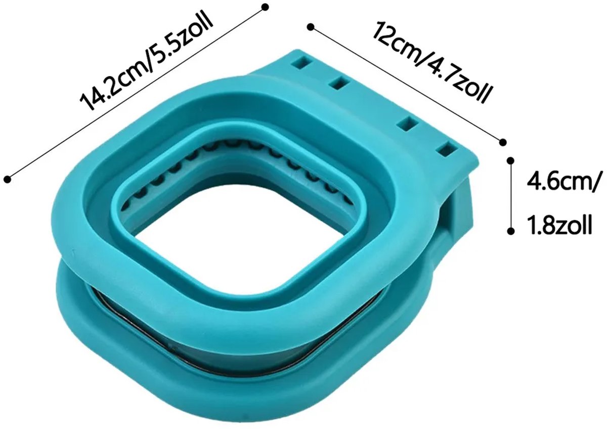 Broodsnijder, -snijder en -sluitmachine Geschikt voor kinderen, vierkante broodvorm, 14,2*12*4,6 cm, blauw.