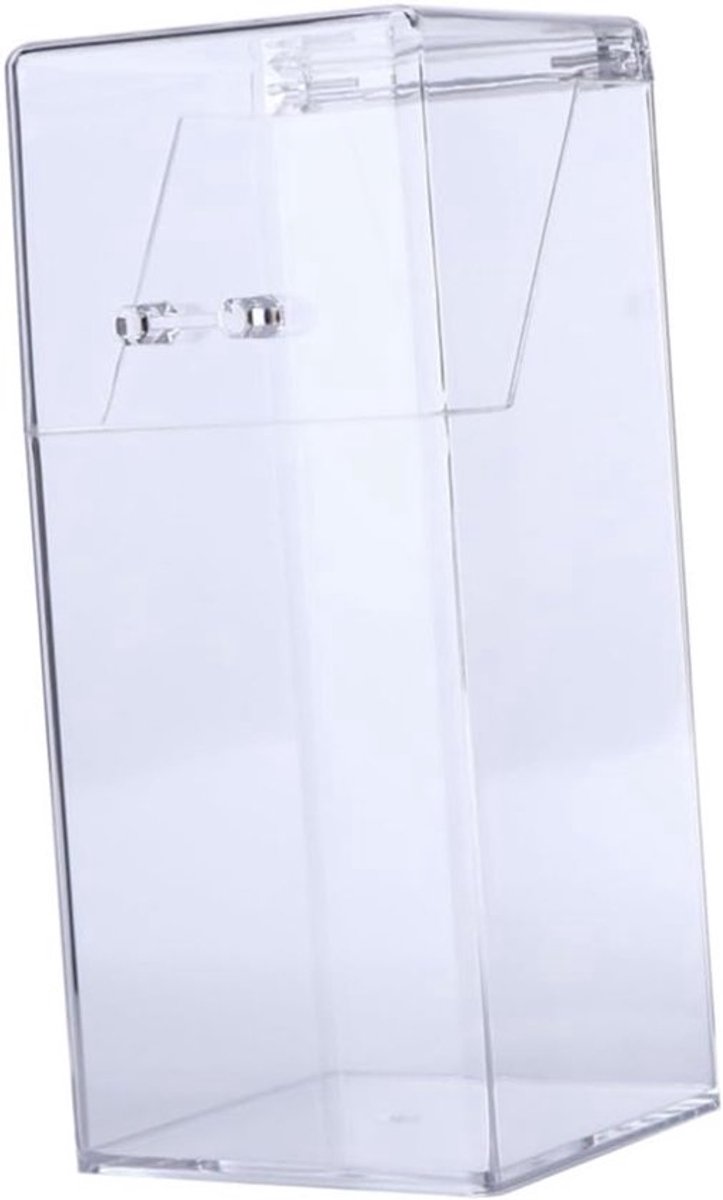 Aanrecht Organizer - Cosmetica Houder - Make-up Opbergen - Met Deksel - 20.5X9X9CM - Transparant