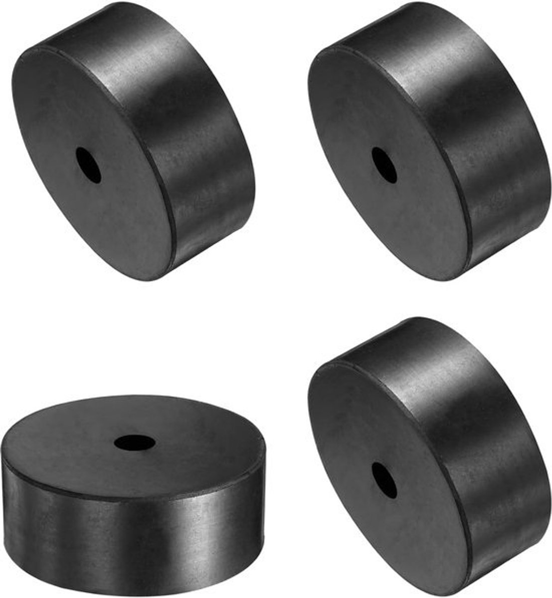 Rubberen Afstandhouders - Trillingsdempers Ringen - Apparaten Stabiliseren - Hoge Belastbaarheid - 100mm Buitendiameter - Zwart