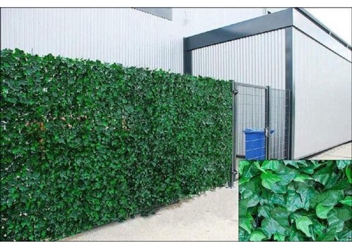 Kunstmatige Klimop - Privacy Scherm - Tuin Afscherming - Onderhoudsvrij UV-bestendig - 1.5 x 3 Meter - Groen