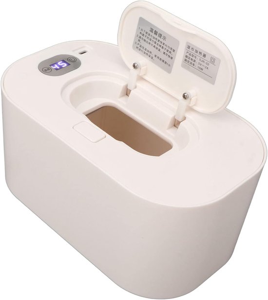 Vochtige Doekjes Warmer - Babydoekjes Dispenser - Comfortabel Gebruik - Uniforme Verwarming - Grote Capaciteit - Wit — afbeelding 5