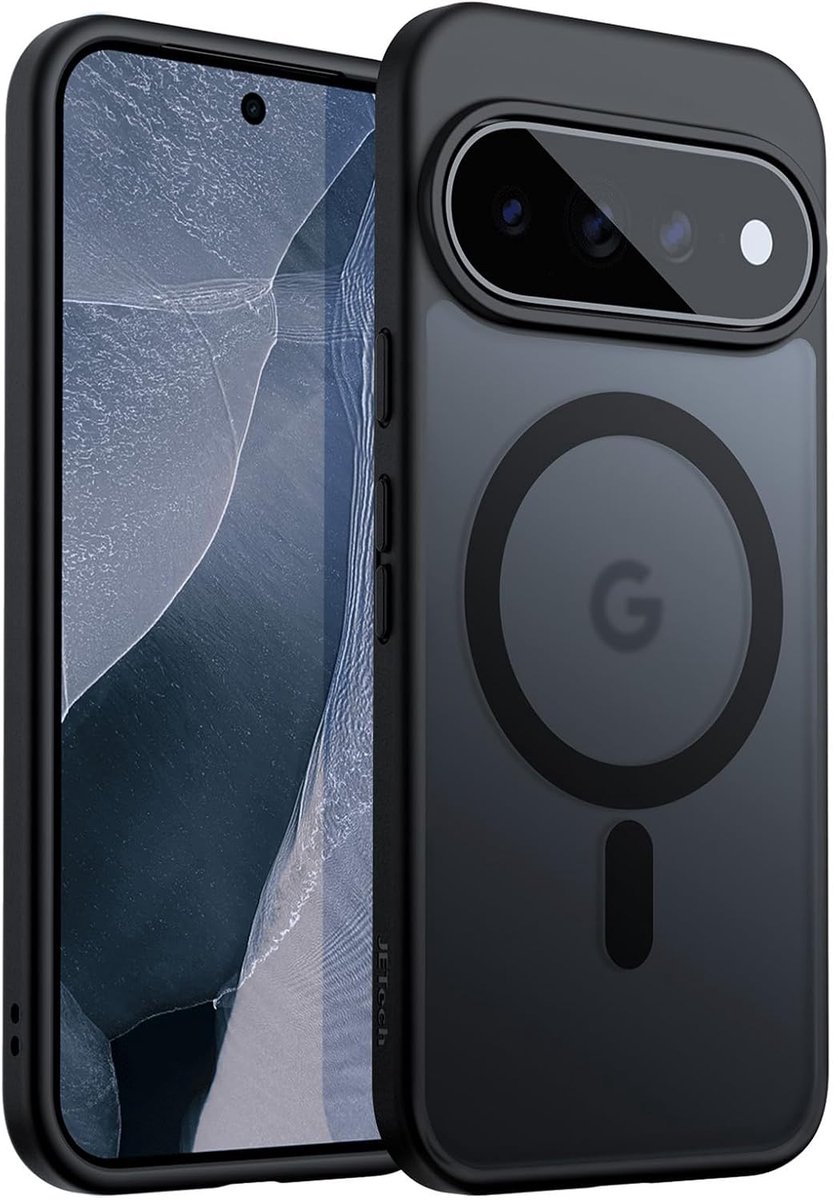 Zandarix Hoesje Geschikt voor Google Pixel 11 Pro XL - Camerabescherming - Schokbestendig - Doorschijnend - Anti-Slip Grip - Back Cover Hoesje - Zwart