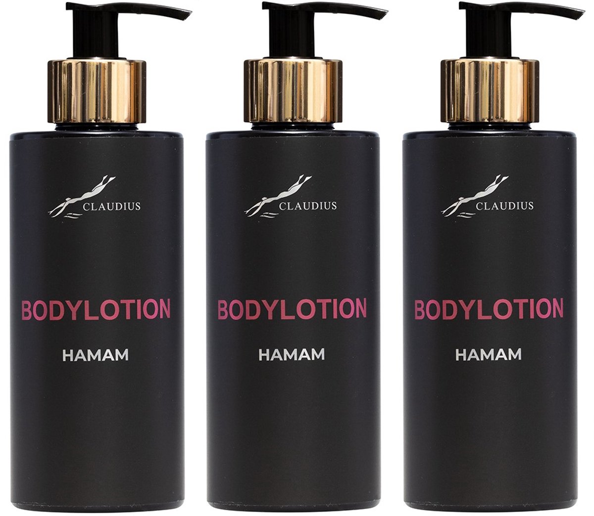 Showergel Hamam 300 ml - gouden pomp - 3 stuks