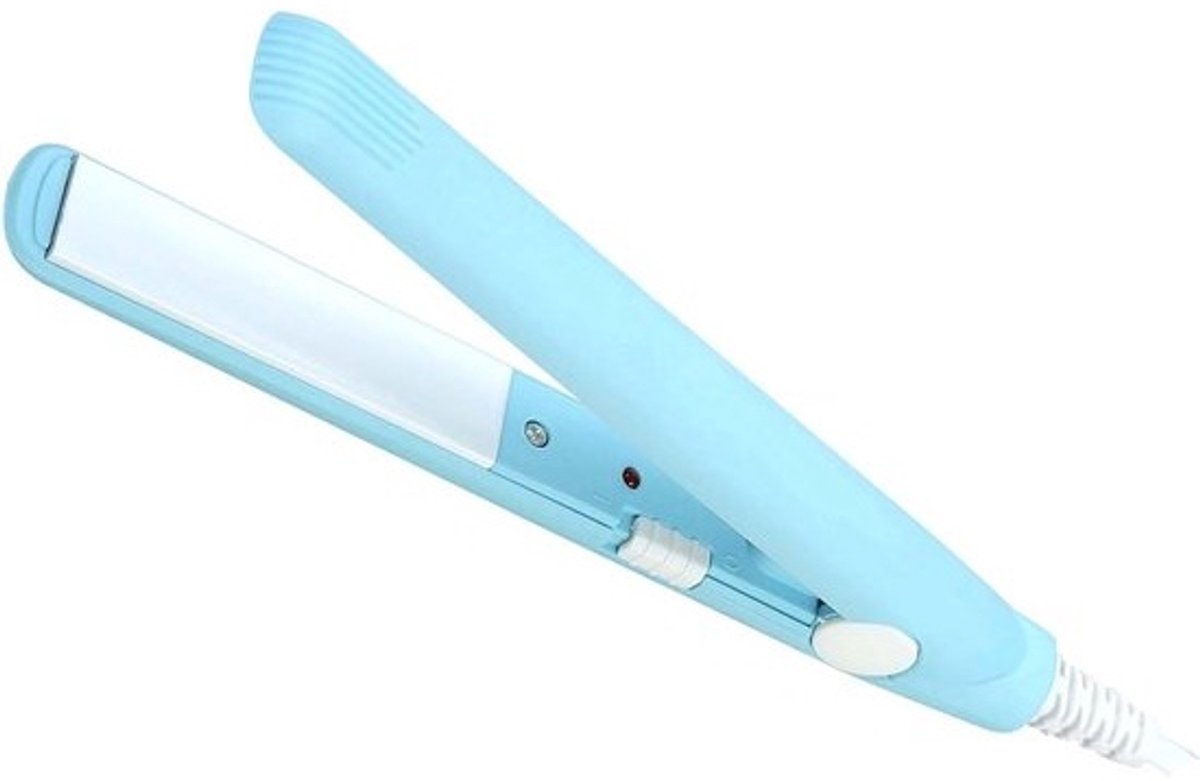 Mini Stijltang 2-in-1 Keramisch Toermalijn voor Steil en Krullend Haar