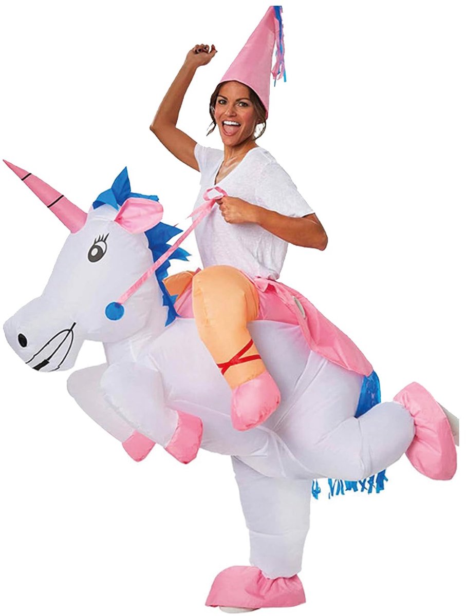 Inflatable Unicorn Costume - Funny Inflatable Costume - Premium Quality - Adult Size 160 to 190cm - Polyester - ShopVlot