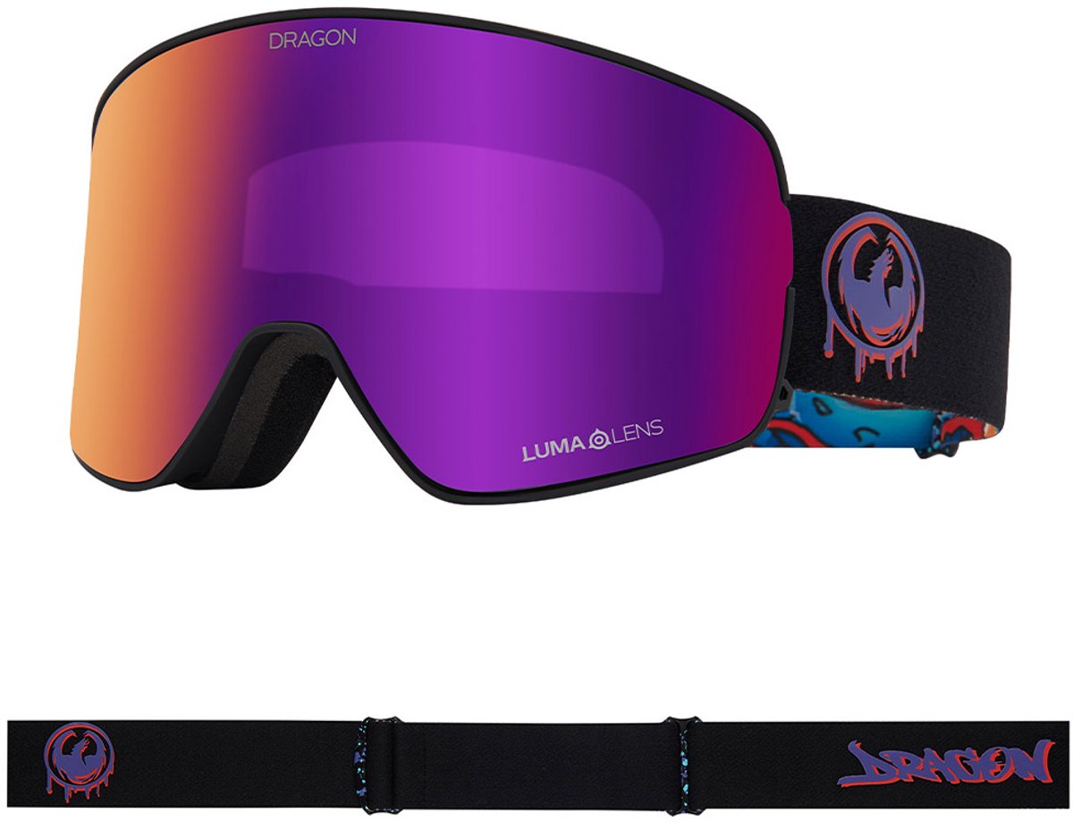 Dragon Alliance NFX2 Skibril - Rattled/LL Purple Ionized & LL Violet
