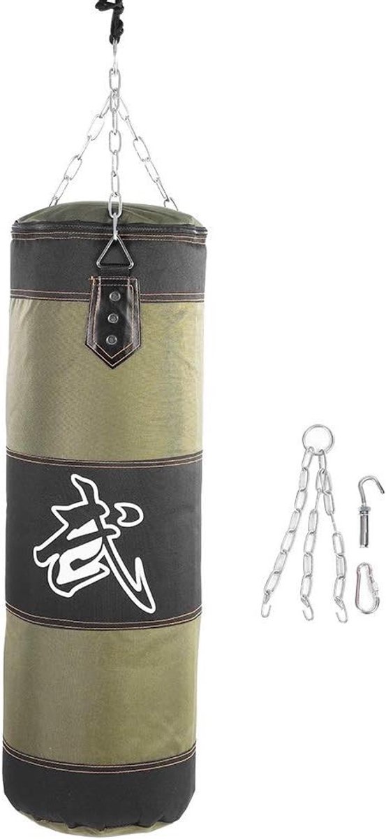 Lege Hangende Bokszak voor Kickboksen, Muay Thai en Boksen - Ideaal voor Volwassenen, Tieners en Kinderen, Verkrijgbaar in 2 Kleuren en 4 Maten (80CM)