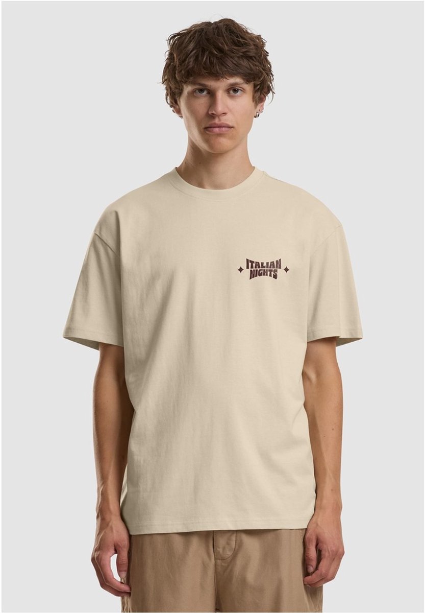 Mister Tee Italian Nights Oversize Heren Tshirt M Creme