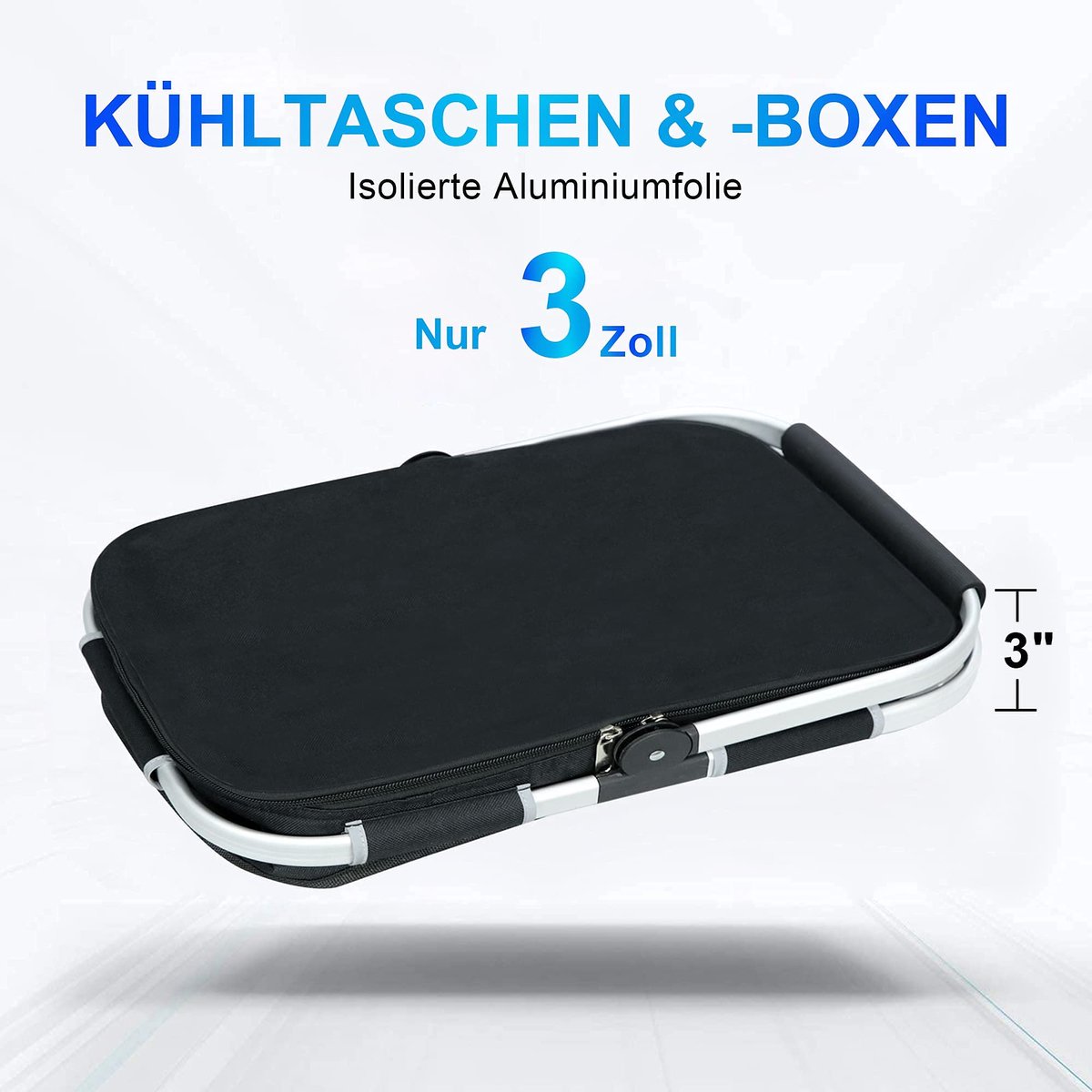 ABIUBIU 35L koeltas, boodschappenmand, picknickmand, grote geïsoleerde koeltas, lunchtas, thermo tas voor kantoor - ShopVlot