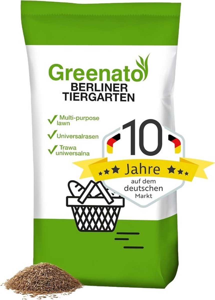 Siergraszaad Gazonmengsel Berliner Tiergarten 30 kg Onderhoudsarm en Robuust