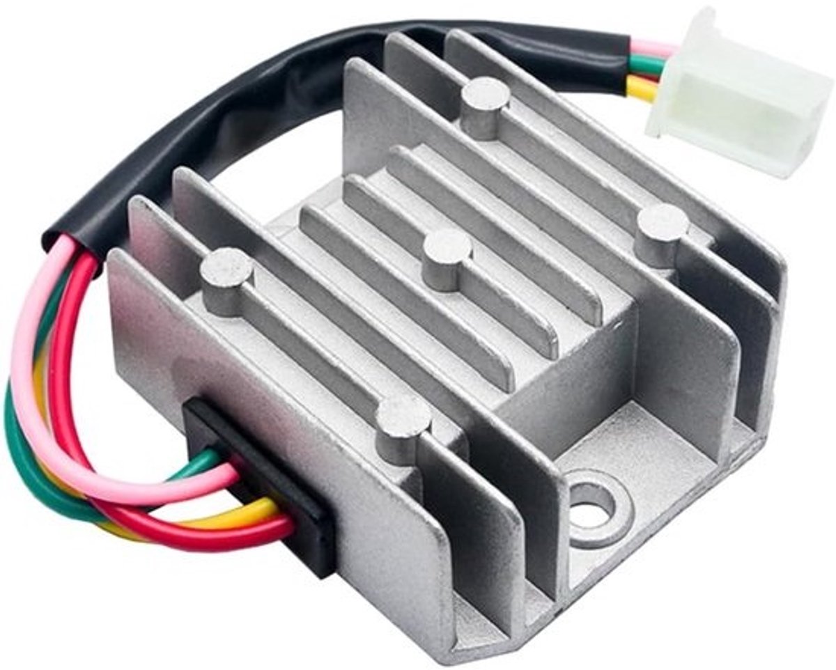 Universele 4-draads 12V AC Voltage Regulator voor Motorfietsen, Quads en Scooters
