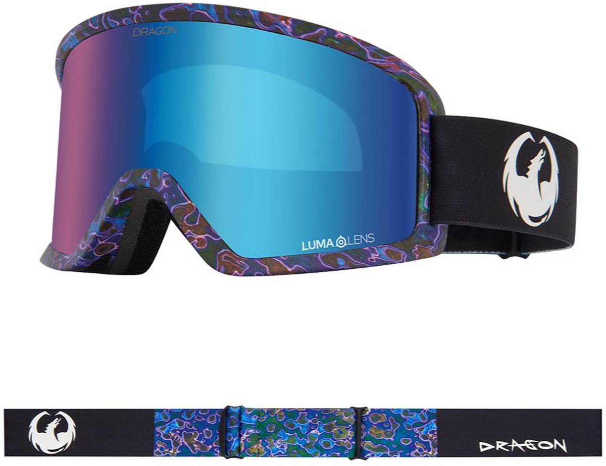 Dragon Alliance DX3 PLUS OTG Skibril - Urushi/Blue Ionized & Violet