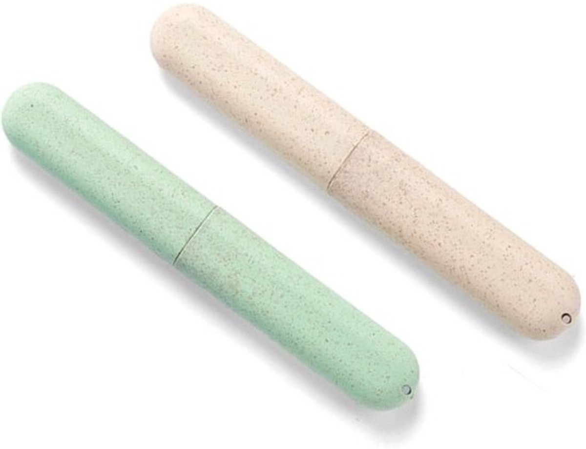 2x Draagbare Tandenborstel Etui Set - Hygiënische Reisbeschermhoes voor Tandenborstels