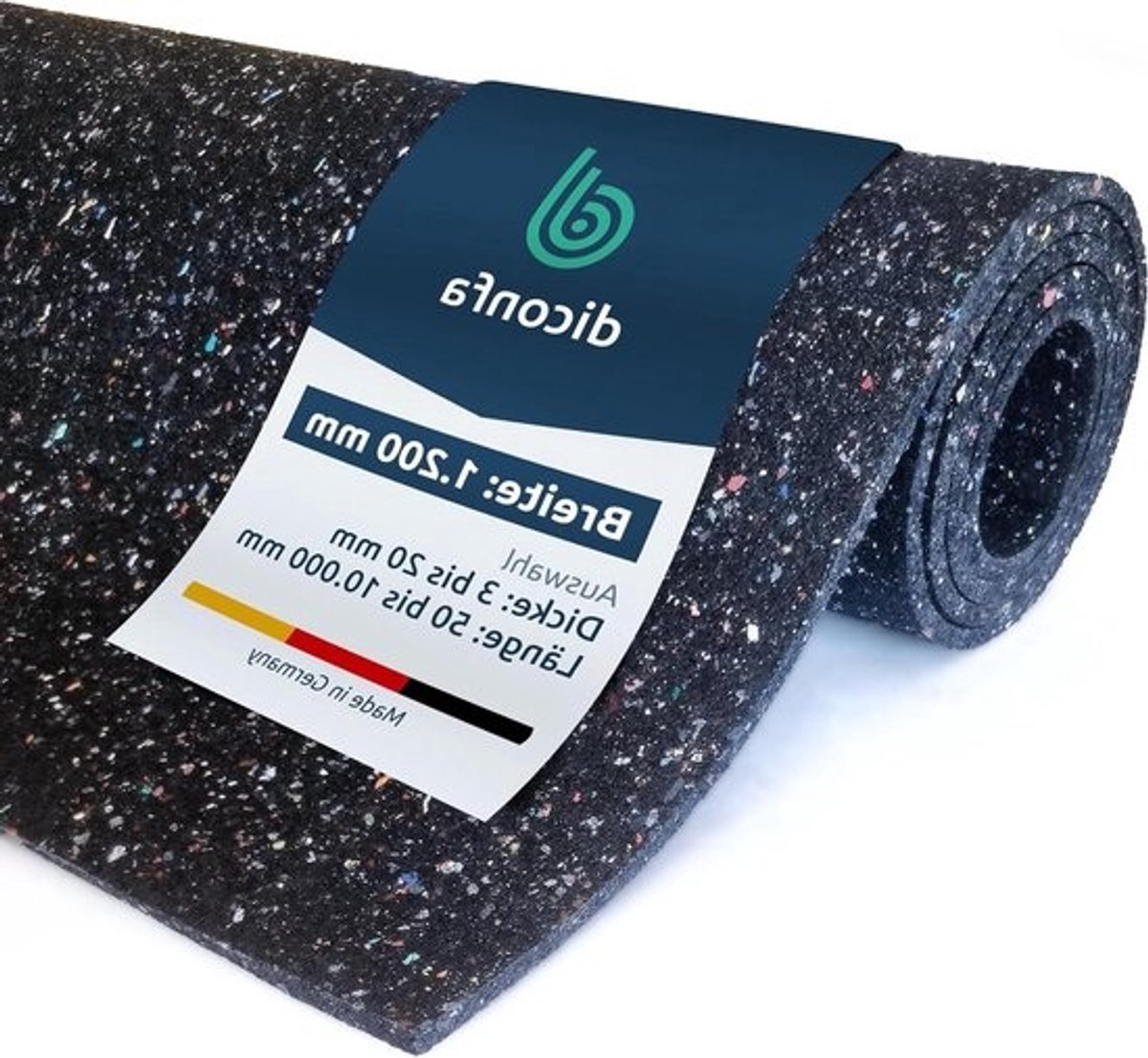 Bouwbeschermingsmat Rubber - Rubbermat Vloerbescherming - Ondergrond Beschermen - Waterdoorlatend Antislip - 120cm x 300cm - Zwart
