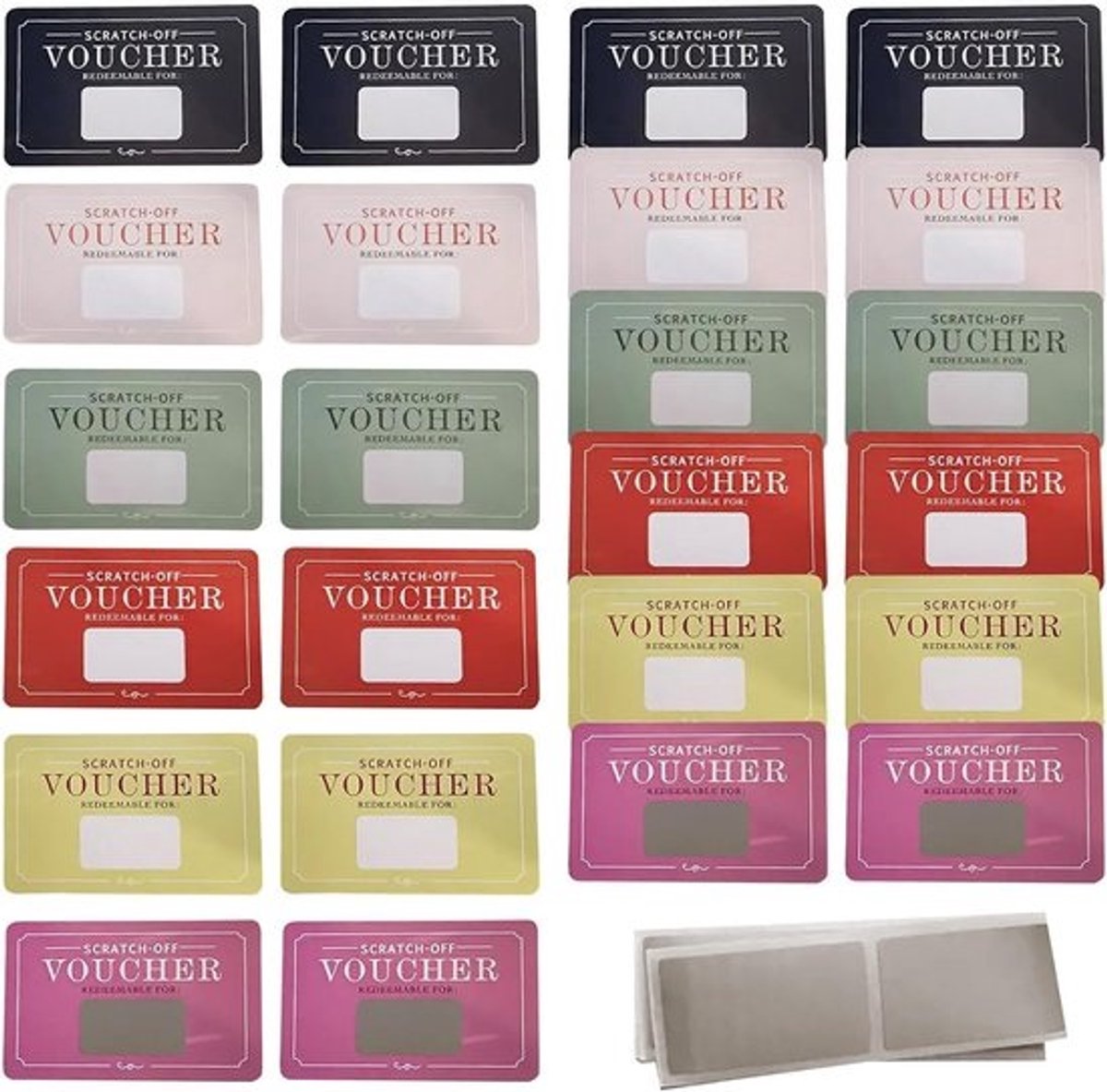 Krasloten - Romantische Verrassing - Dating Cadeau - 24 Delige Set - 10.8x7cm - Afbeelding