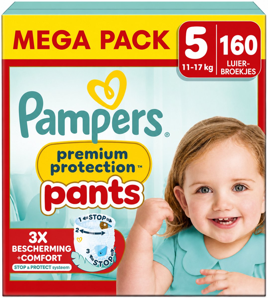 Premium Protection Pants - Maat 5 - Maandbox - 160 luierbroekjes