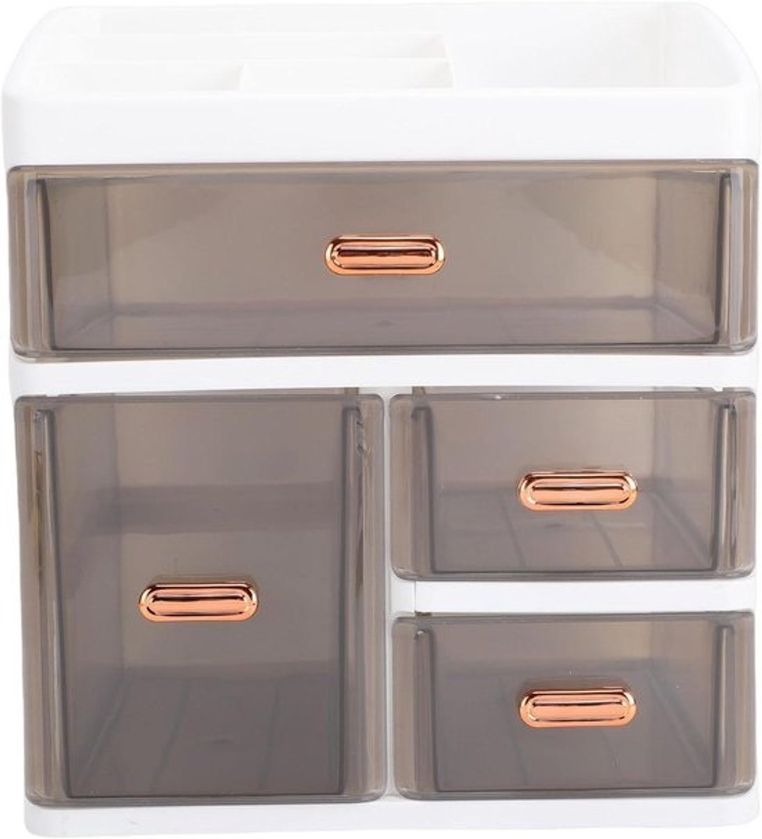 Make-up Organizer - Cosmetica Opberger - Schoonheidsproducten Ordenen - Transparant Met Laden - 29 x 25 x 19 cm