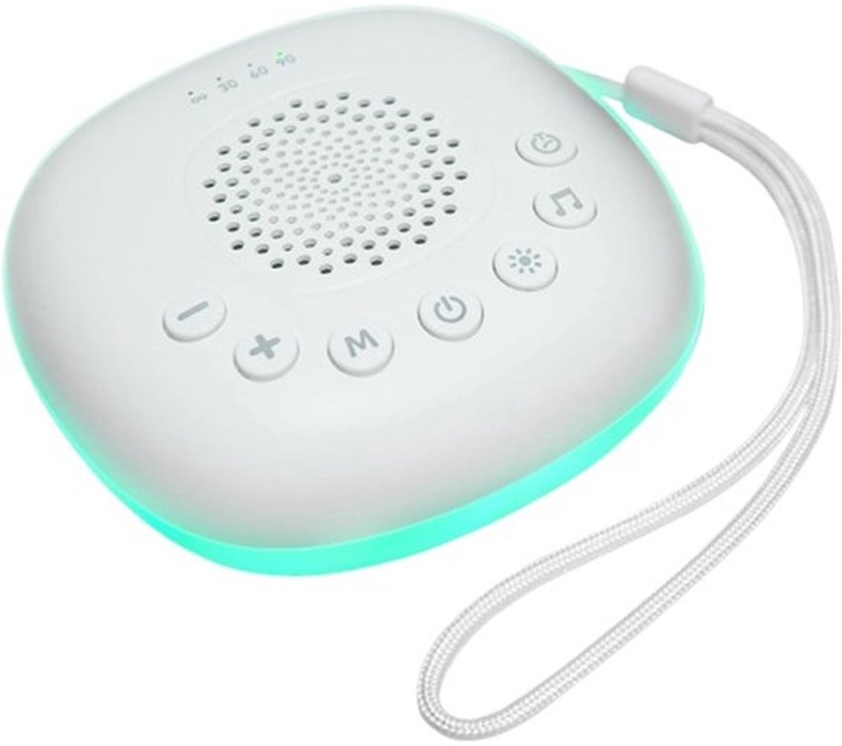 White Noise Machine - Calming Device - Slaap Verbeteren - 40 Audio Opties - 10 x 10 x 4 cm