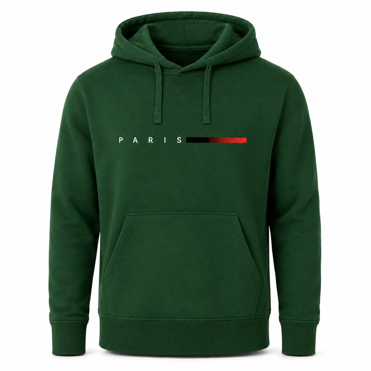 Hoodie Heren - Heren Trui met Capuchon - Groen - Katoen - Paris Design - Maat XXL