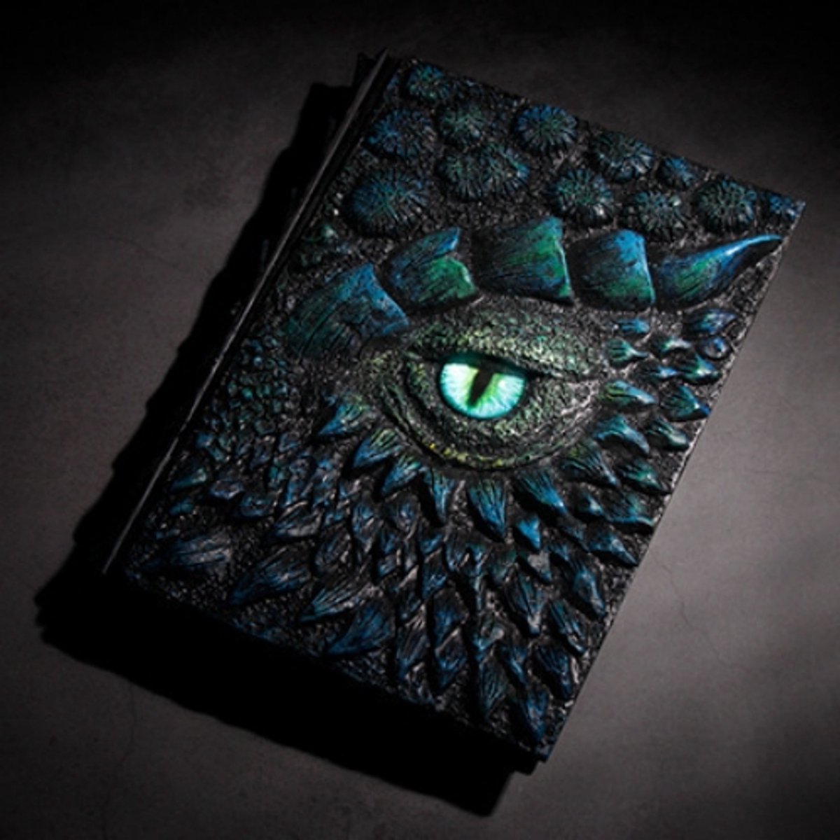 Casalora® 3D Drakenoog Notitieboek – Vintage Fantasy Journal met 3D Reliëf Hardcover van Hars – Schrijfboek voor Dagboek, Notities, Schetsen & Cadeau