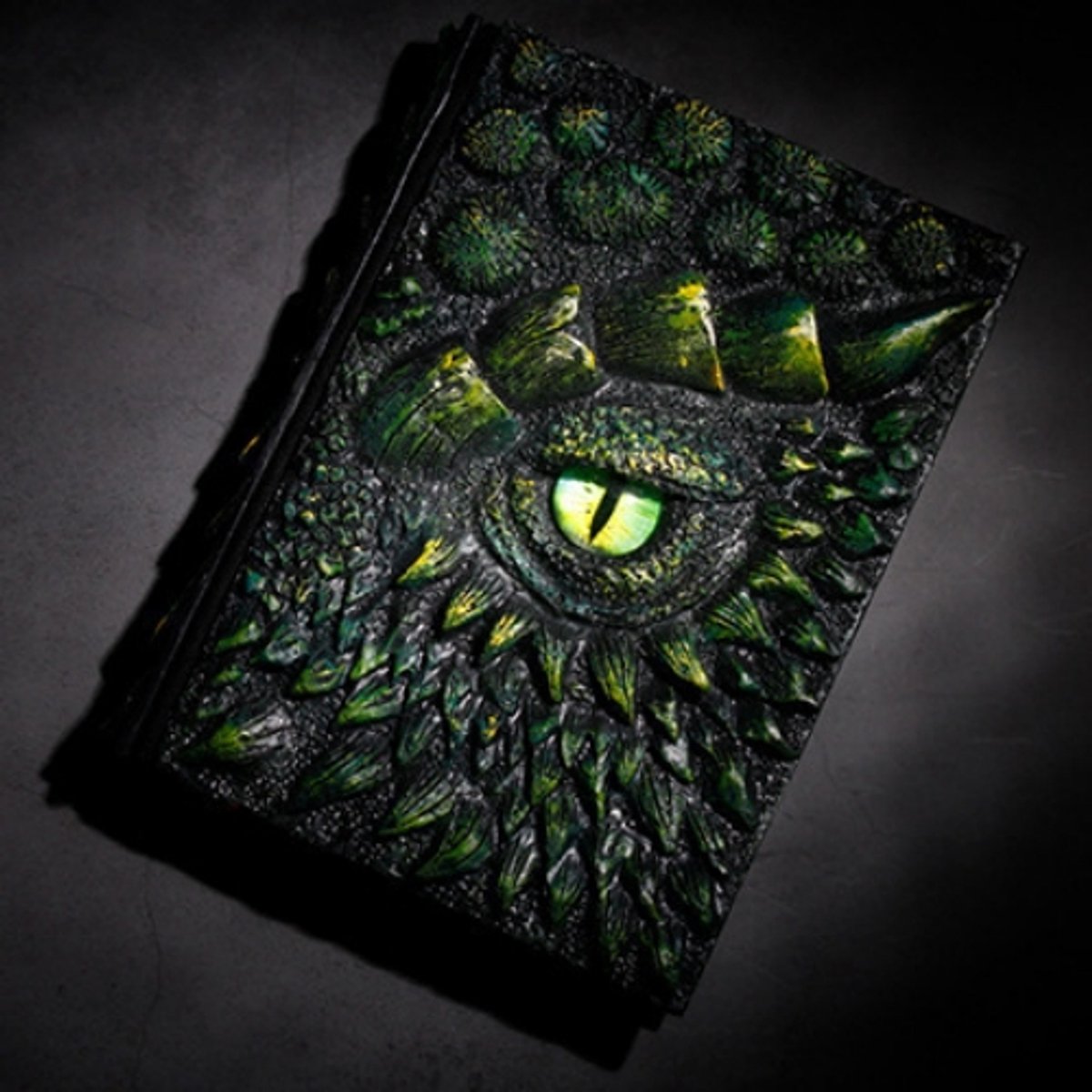 Casalora® 3D Drakenoog Notitieboek – Vintage Fantasy Journal met 3D Reliëf Hardcover van Hars – Schrijfboek voor Dagboek, Notities, Schetsen & Cadeau
