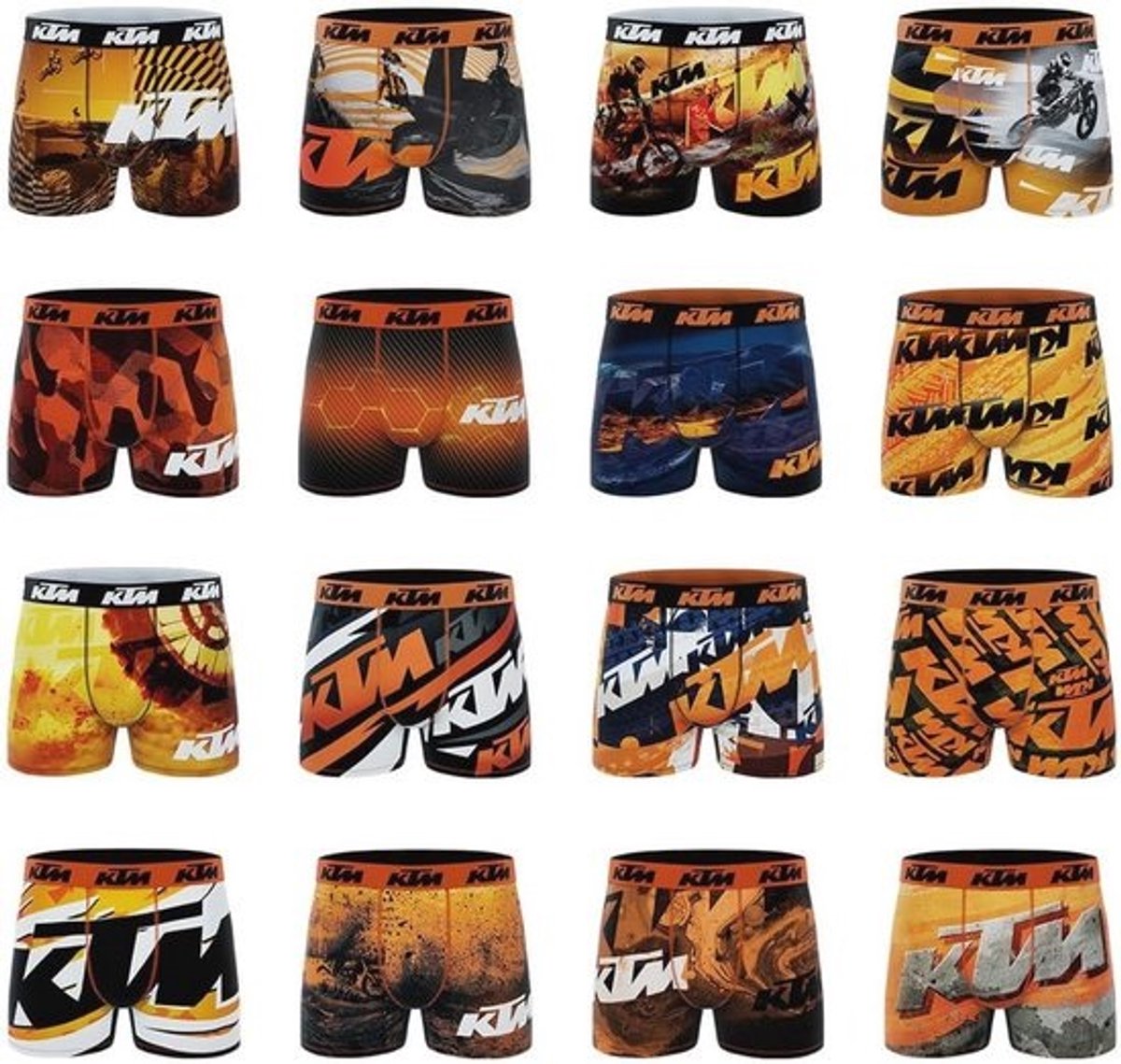 Pack van 6 heren boxershorts in verschillende modellen