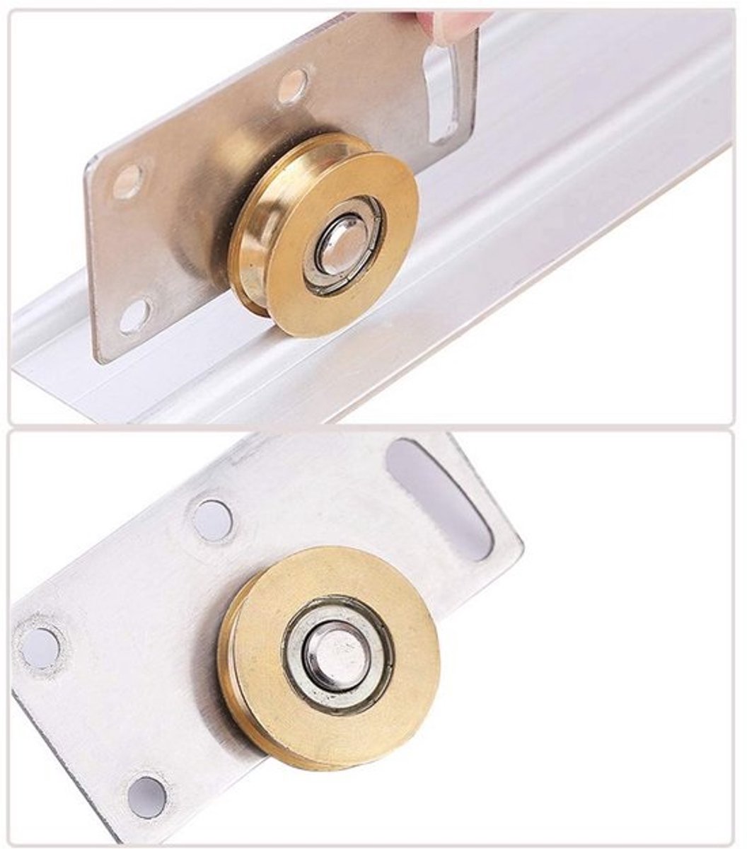 Schuifdeur wielen voor kledingkasten - 4 stuks Set van duurzame en geruisloze rollers