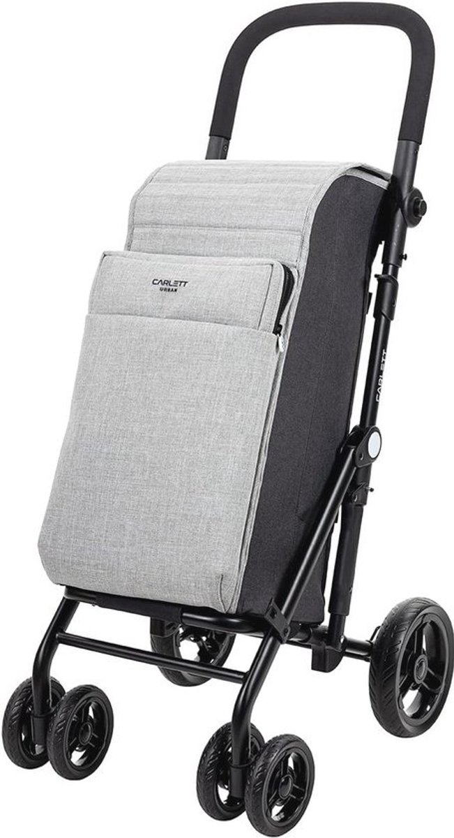 Opvouwbare Boodschappentrolley met 4 Wielen en Grote Inhoud tot 25 kg