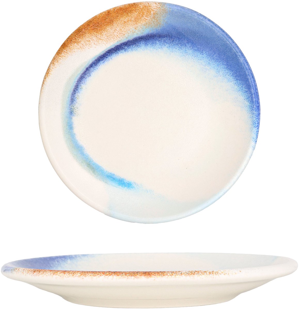 Bonna Dessertbord - Kymen - Porselein - 15 cm - set van 6