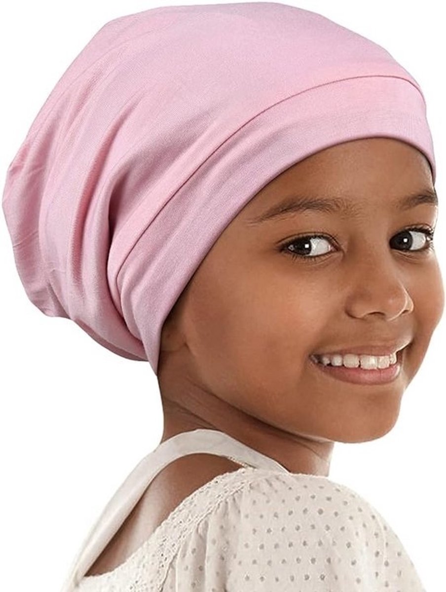 Slaapmuts voor Kinderen – Satijnen Haarmuts met Elastische Band – Comfortabel en Verstelbaar voor Tieners en Grote Kinderen