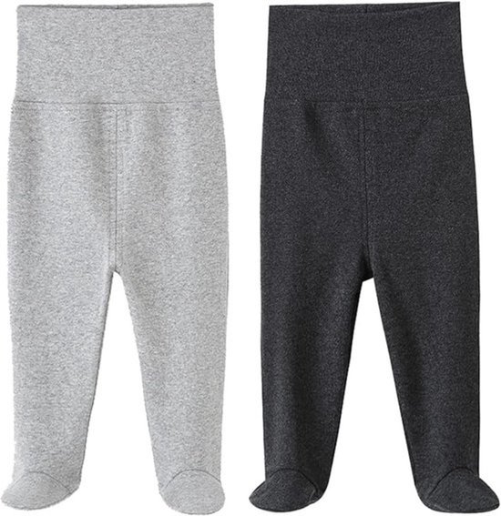 Unisex baby broek met voeten voor jongens en meisjes van 0-12 maanden — afbeelding 3
