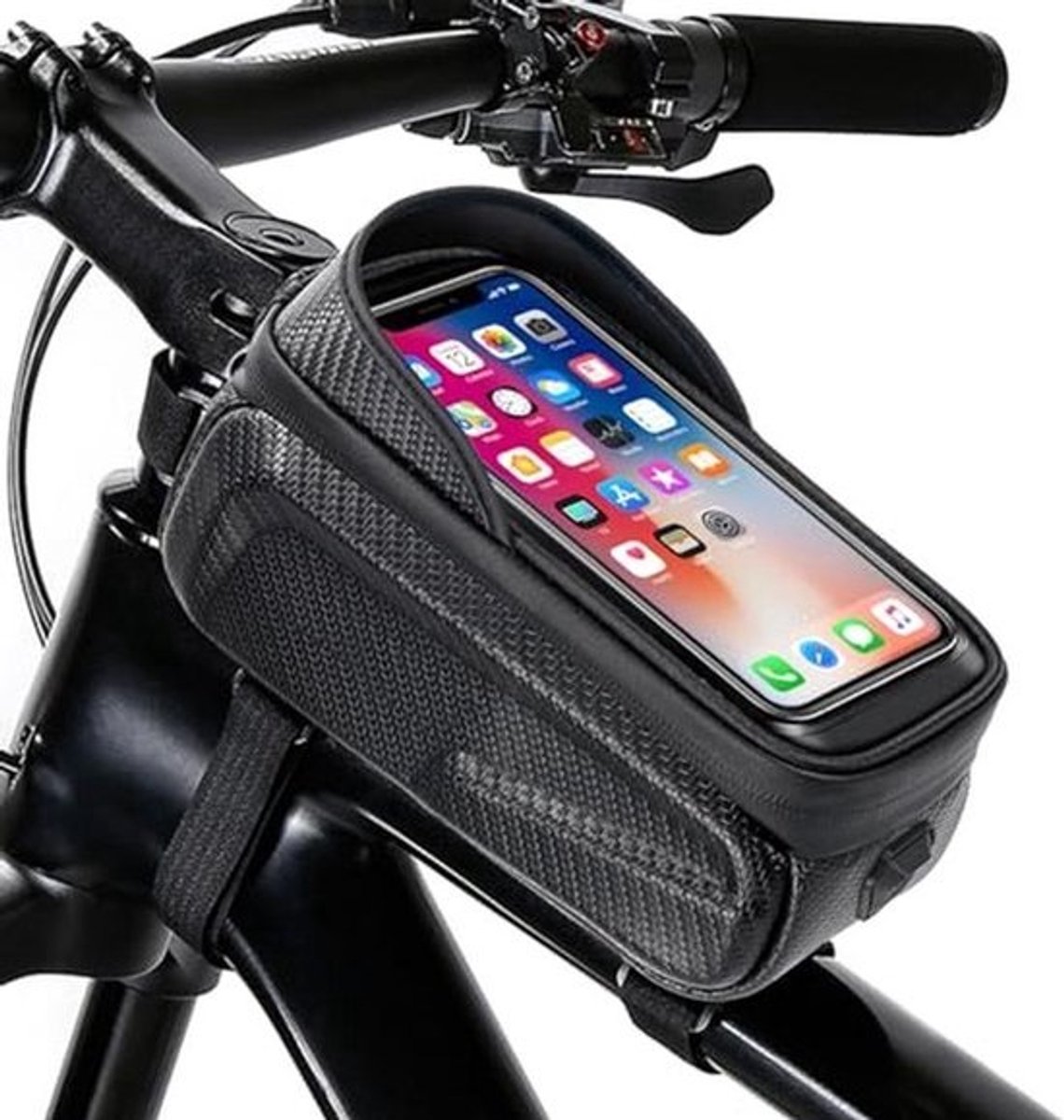 Waterdichte Fietsframe Tas - Voorfront Fiets Bagage, GPS Telefoonhouder, Fietstoebehoren