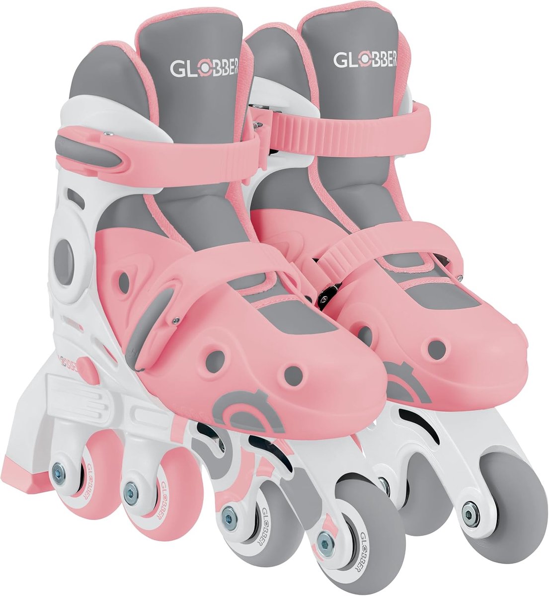 GLOBBER Leerschaatsen 2in1, Inline- en Quadschaatsen Kinderen, Verstelbaar, ABEC 9