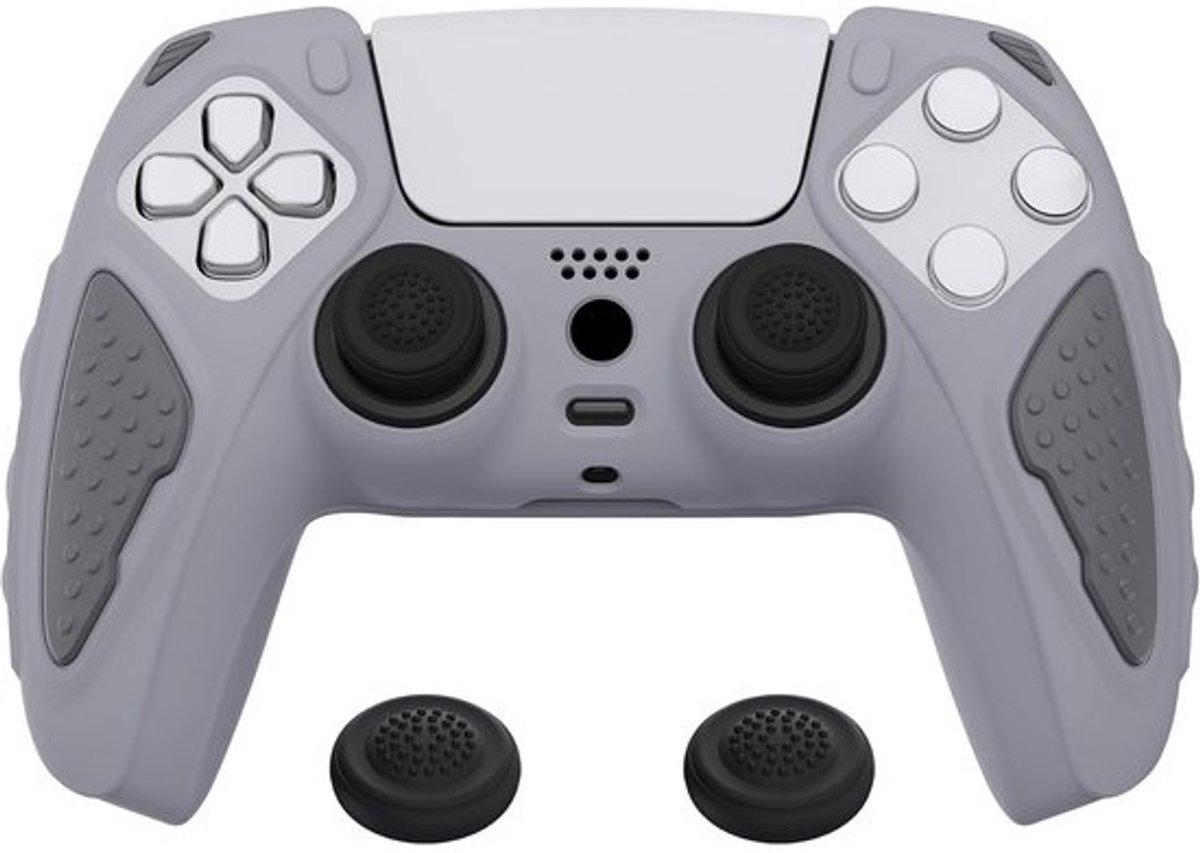 Antislip Siliconen Controller Hoes voor PS5 met Extra Grip & Duim Doppen - Duurzame Bescherming
