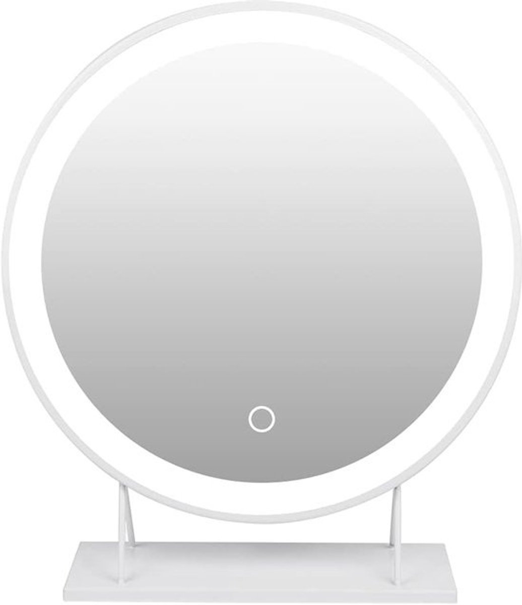 Ronde Hollywood Make-up Spiegel 50 cm met Dimbare LED Verlichting en Touch Control