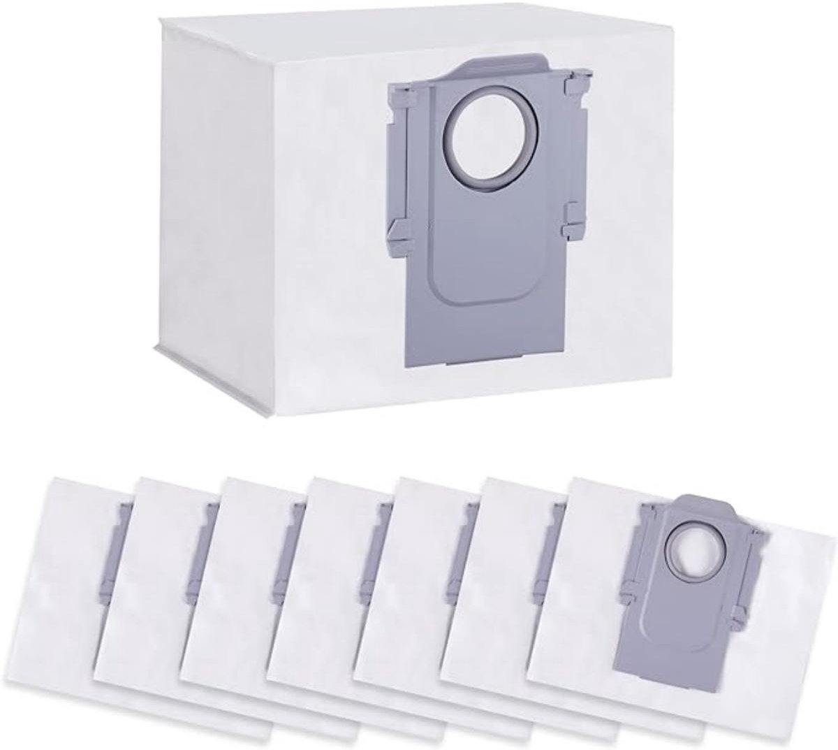 SSTRWGOOD 8 Stuks Stofzuigermondstukken - Stofzakken Set - 16x13x15cm - Geschikt voor Roborock S8 S7 Q5 Q7 Q8 G10S - Stofzakken van Doek - Ersatzbeutel voor Absaugstation