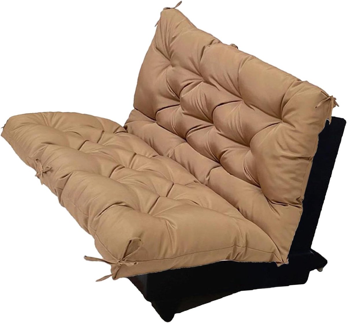 Dikke rugleuning - Schommelkussen - Buiten Zitten - 10cm dikke vulling - 150 x 100 cm - Kaki